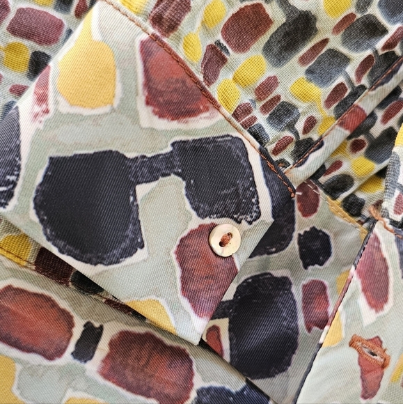 Catelac Blouse - Size 0 - 100% Cotton - mother-of-pearl buttons - Picture 6 of 8